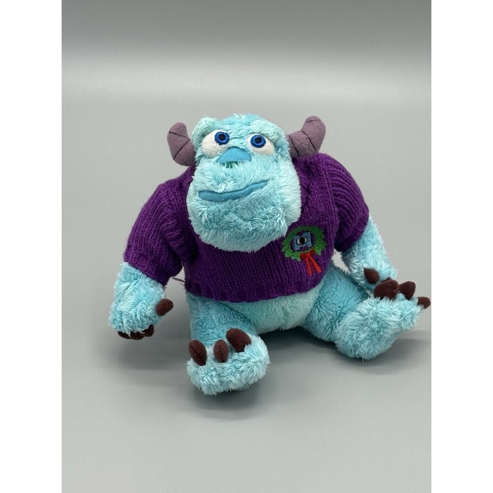 Disney Monsters Inc Sulley Plush In Purple Sweater Mini 6” Stuffed Animal No Tag